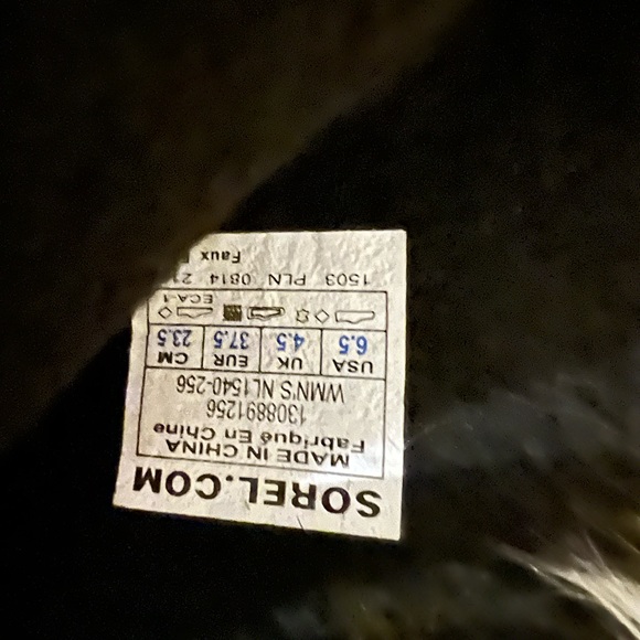 Sorel Adirondack leather boots size 6,5 -7 used once - Picture 6 of 6